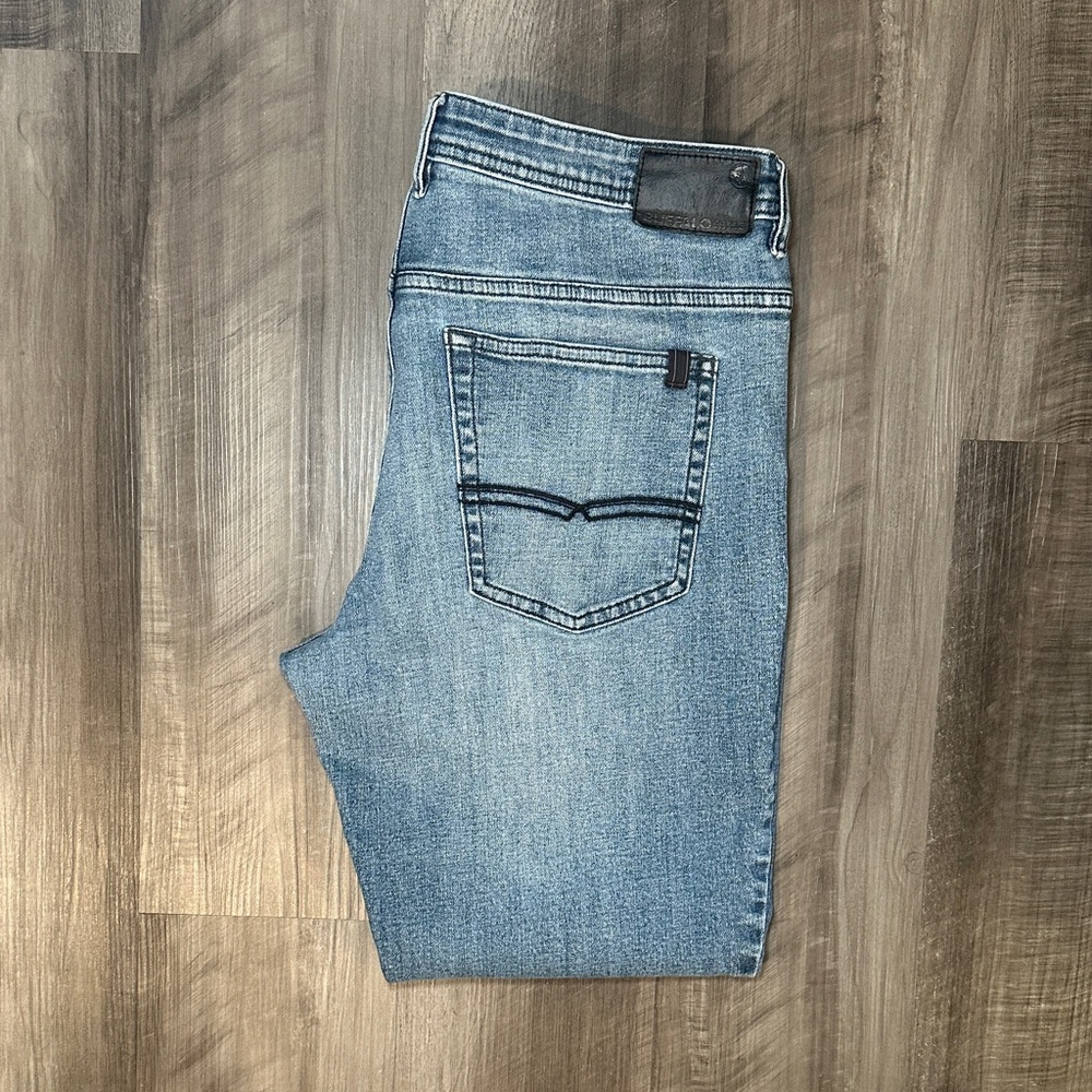 Buffalo David Bitton Men's Straight Jeans in Light Blue